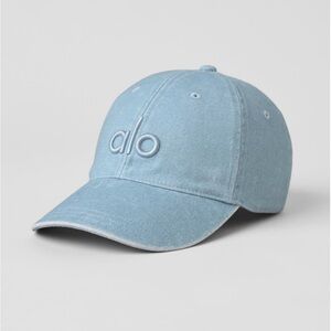 Alo Washed Off-Duty Cap Denim